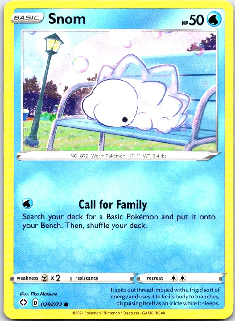 Snom - 029/072 - - SHINING FATES - Pokemon - Common | AB43-3