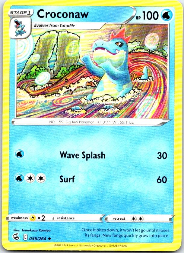 Croconaw - 056/264 - - FUSION STRIKE - Pokemon - Uncommon | AC10-34