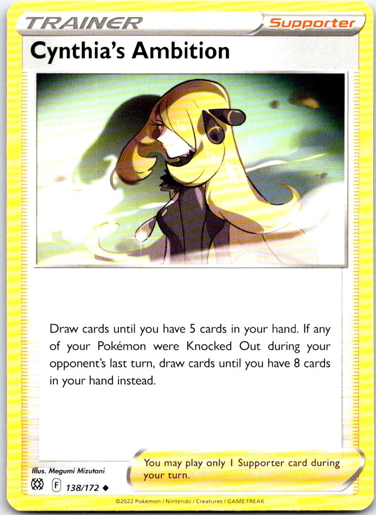 Cynthia's Ambition - 138/172 - - BRILLIANT STARS - Pokemon - Uncommon | AB15-48