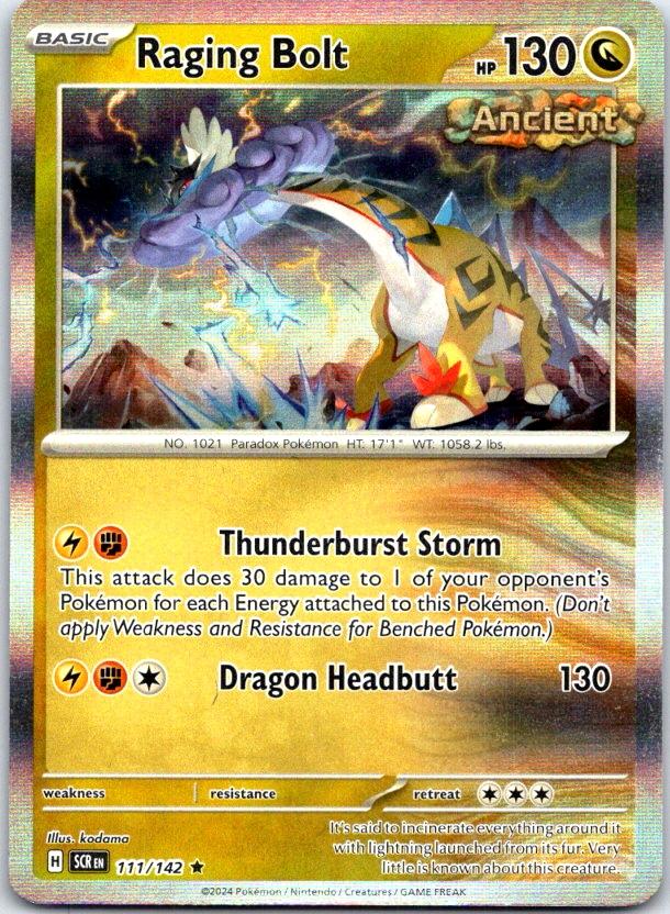 Raging Bolt - 111/142 - Holo - STELLAR CROWN - Pokemon - Rare | AC01-15