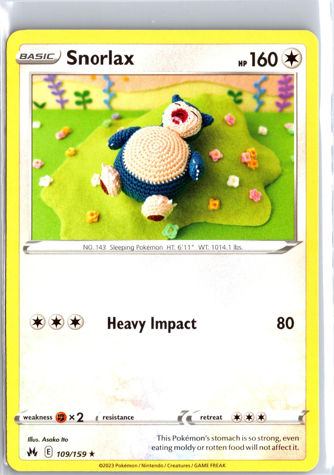 Snorlax - 109/159 - - CROWN ZENITH - Pokemon - Rare | AB05-16
