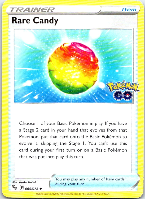 Rare Candy - 069/078 - - POKEMON GO - Pokemon - Uncommon | AC24-49