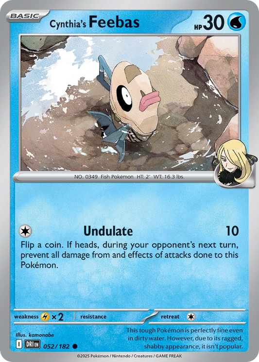 Cynthia's Feebas - 052/182 - - DESTINED RIVALS - Pokemon - Common | AA53-33