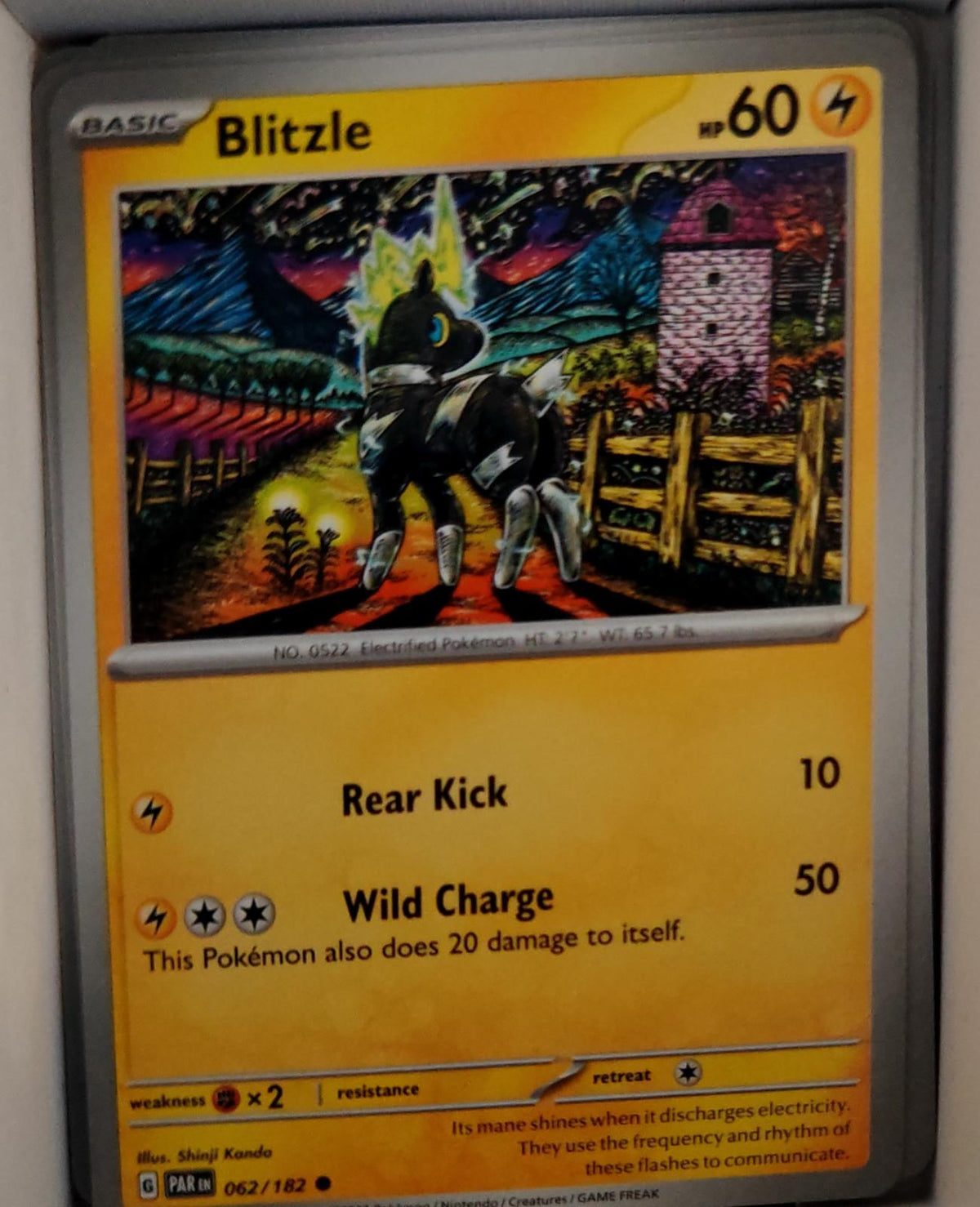 Blitzle - 062/182 - - PARADOX RIFT - Pokemon - Common | AA39-16