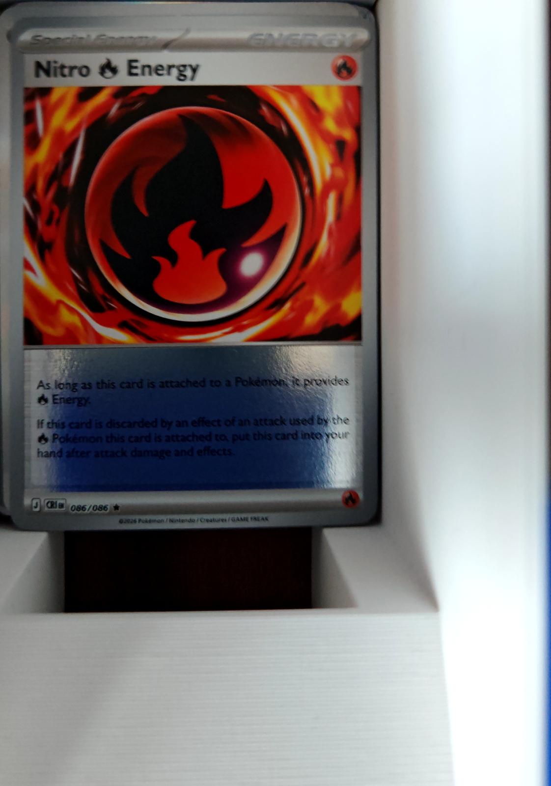 Nitro R Energy - 086/086 - Reverse Holo - CHAOS RISING - Pokemon - | AA59-37