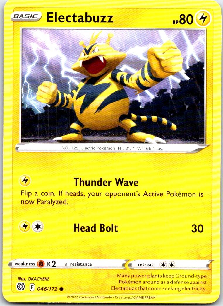 Electabuzz - 046/172 - - BRILLIANT STARS - Pokemon - Common | AB89-7
