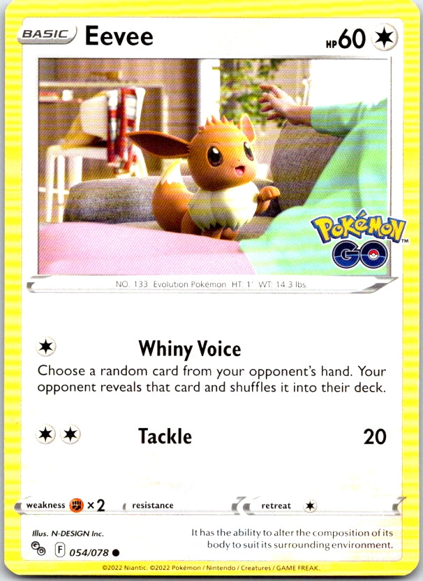 Eevee - 054/078 - - POKEMON GO - Pokemon - Common | AC14-15