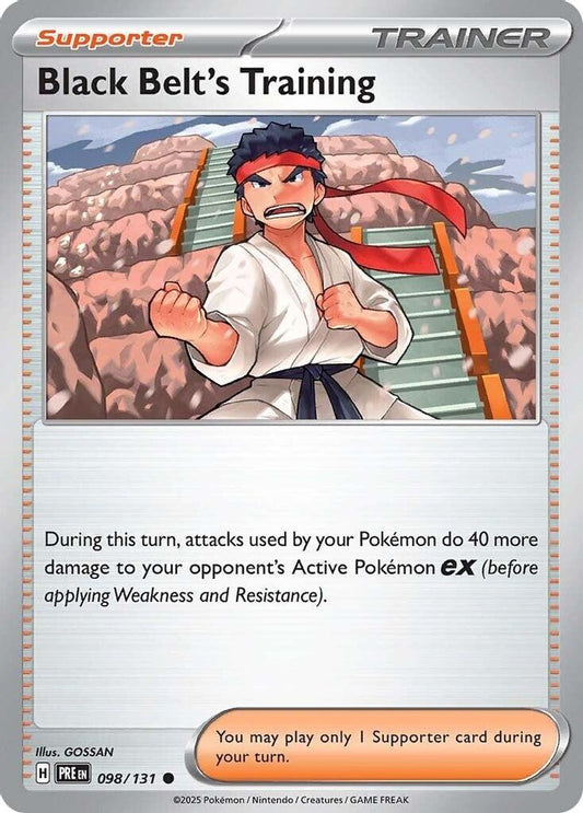 Black Belt's Training - 098/131 - - PRISMATIC EVOLUTIONS - Pokemon - | AA27-54