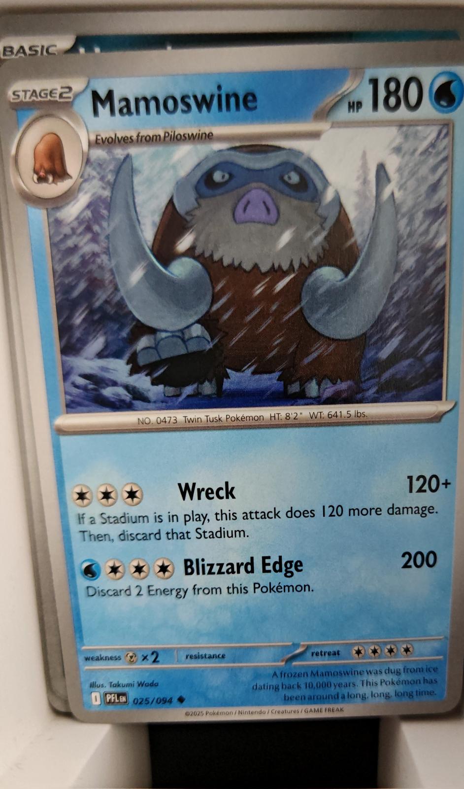 Mamoswine - 025/094 - - PHANTASMAL FLAMES - Pokemon - Uncommon | AA27-84