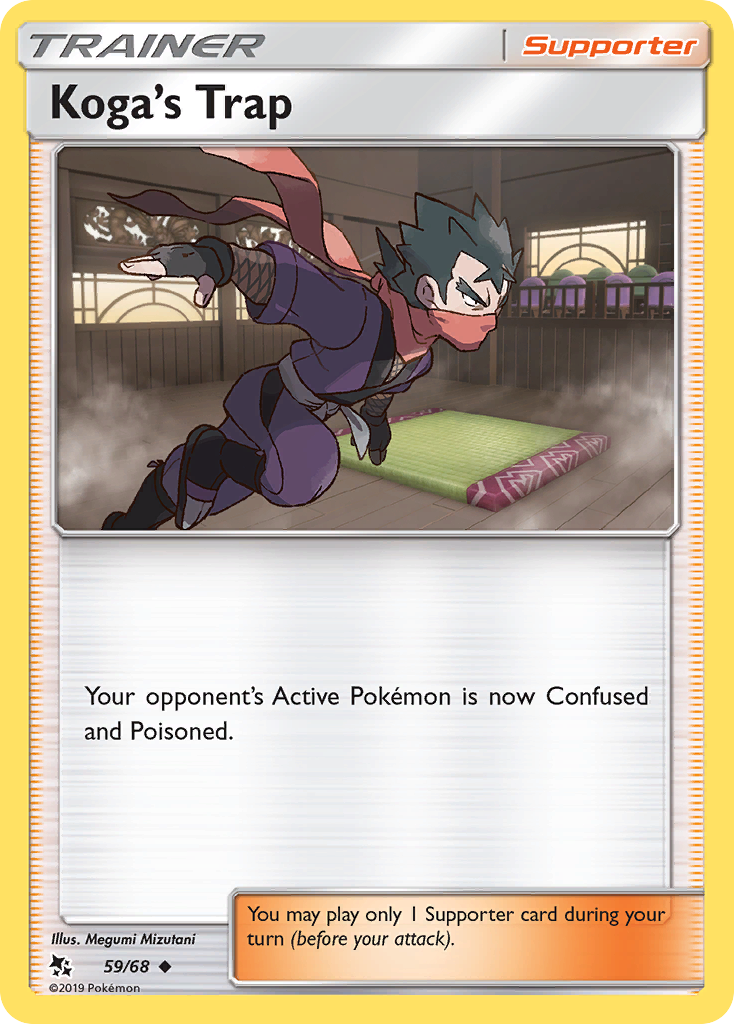 Koga's Trap - 59/68 - - HIDDEN FATES - Pokemon - Uncommon | AA70-5