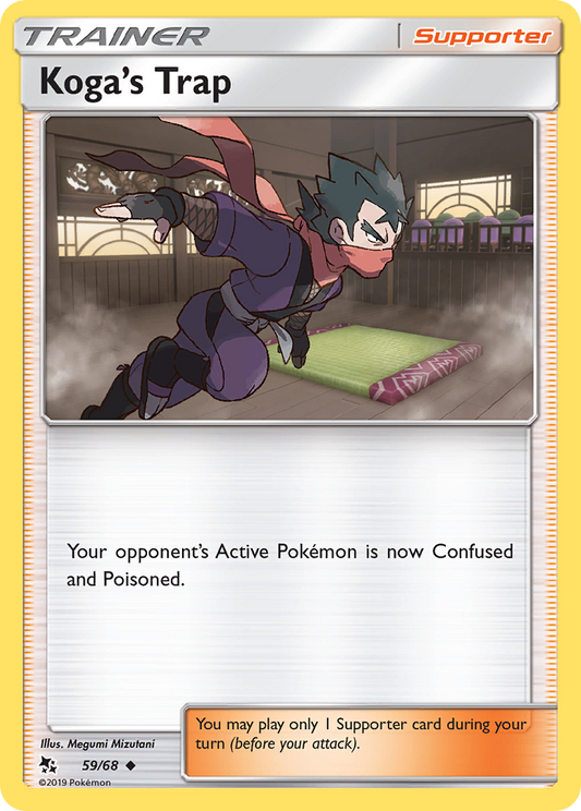 Koga's Trap - 59/68 - - HIDDEN FATES - Pokemon - Uncommon | AA70-5