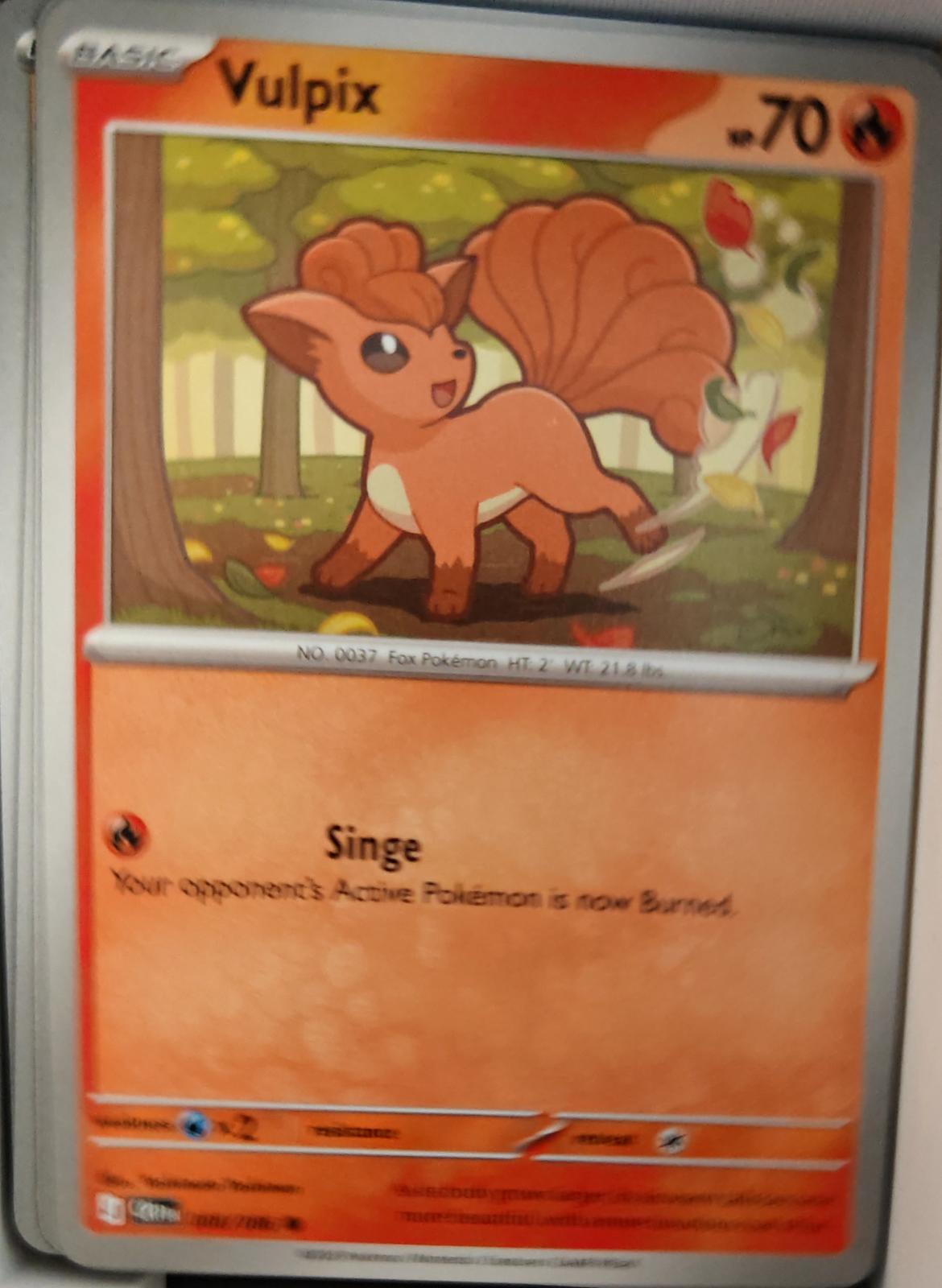 Vulpix - 008/086 - - CHAOS RISING - Pokemon - Common | AA36-35