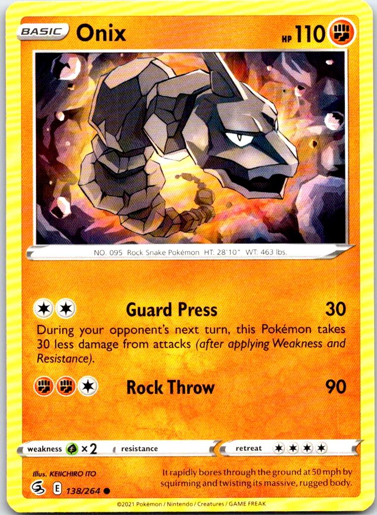 Onix - 138/264 - - FUSION STRIKE - Pokemon - Common | AB60-8
