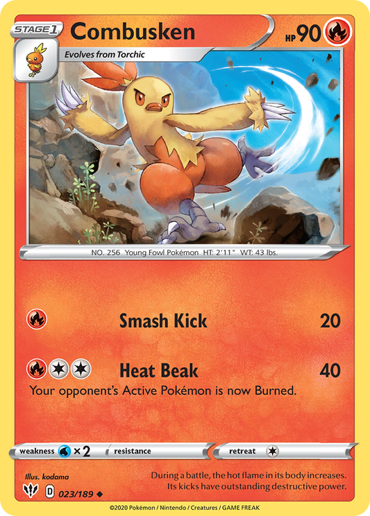 Combusken - 023/189 - - DARKNESS ABLAZE - Pokemon - Uncommon | AA66-4