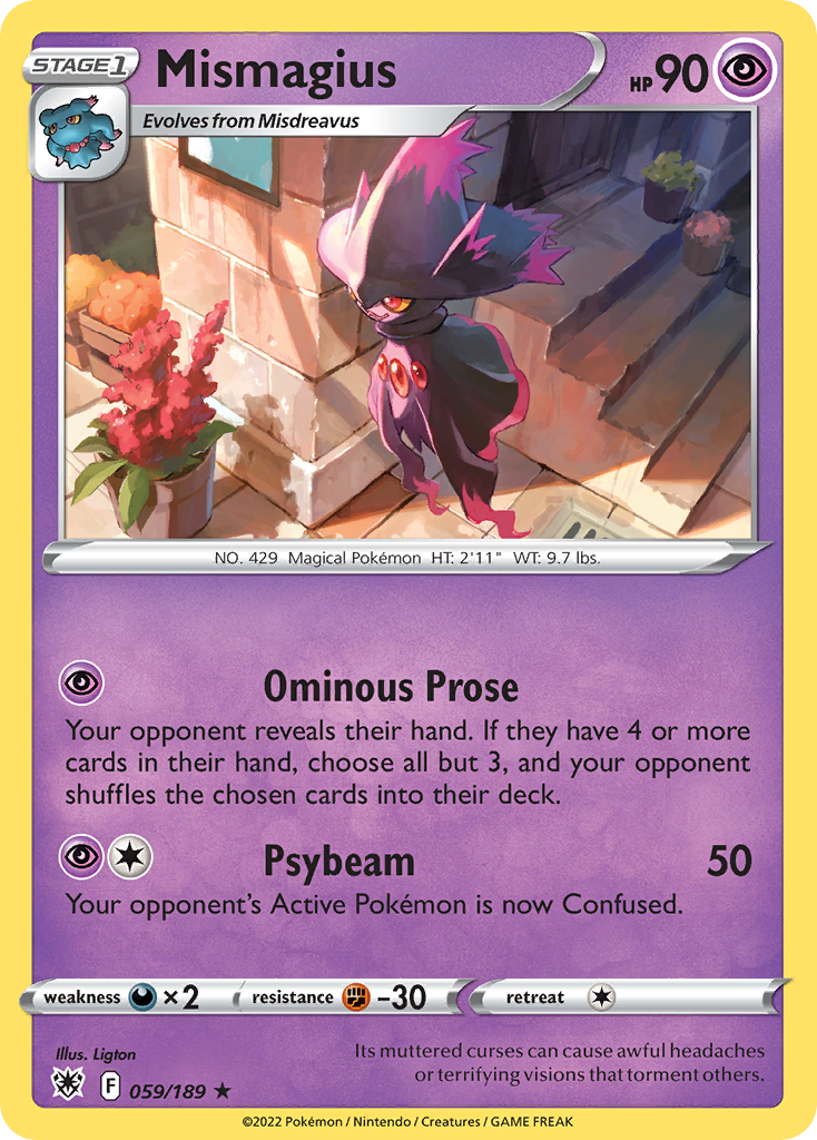 Mismagius - 059/189 - - ASTRAL RADIANCE - Pokemon - Rare | AA48-74