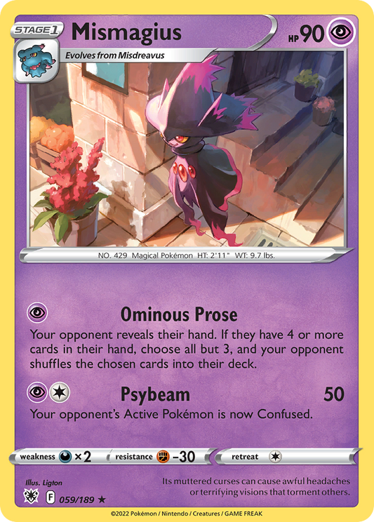 Mismagius - 059/189 - - ASTRAL RADIANCE - Pokemon - Rare | AA48-74