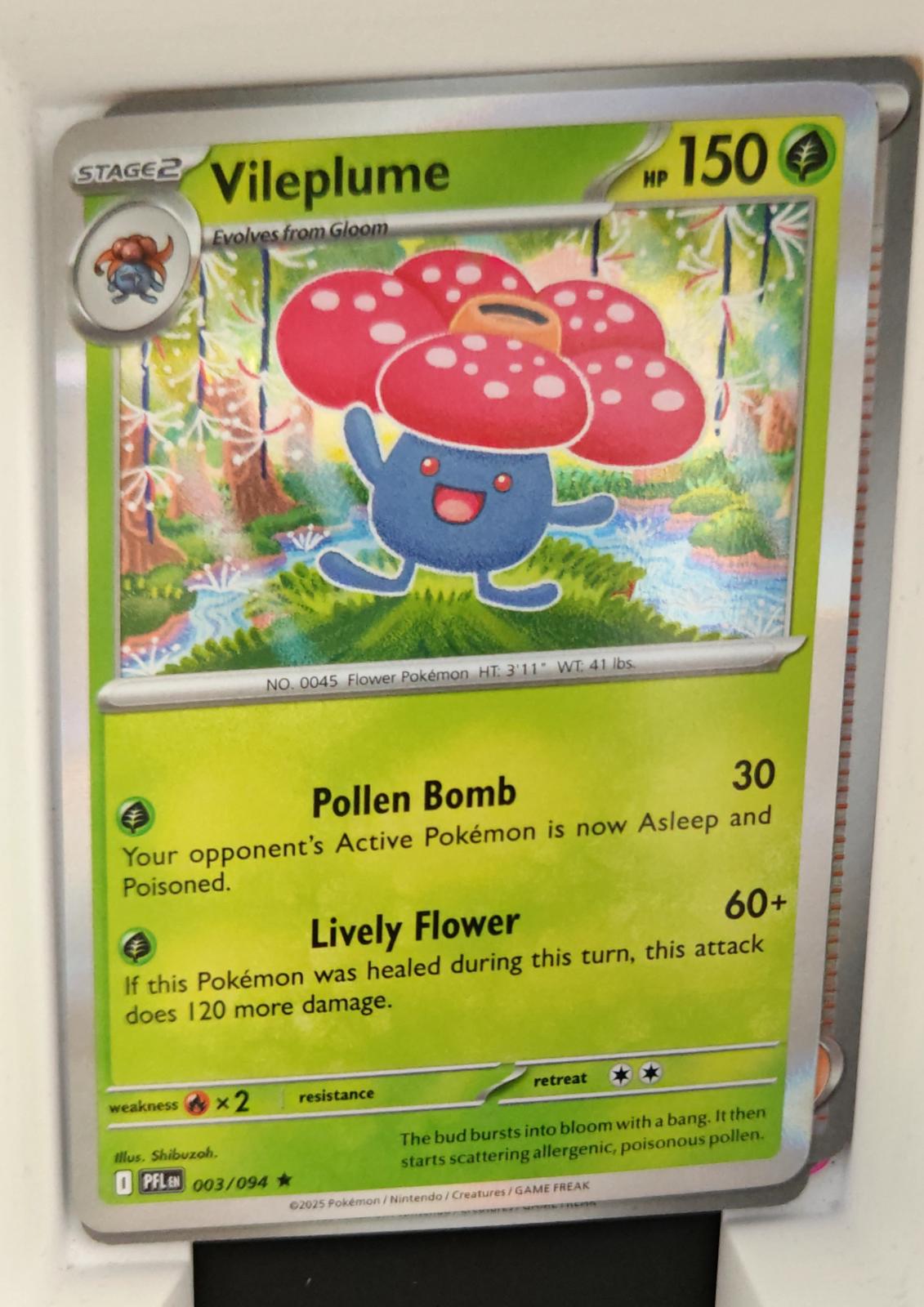 Vileplume - 003/094 - Holo - PHANTASMAL FLAMES - Pokemon - Rare | AA29-6