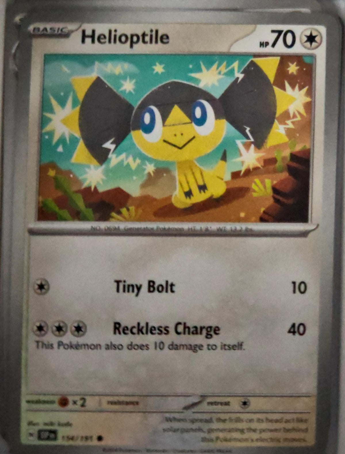 Helioptile - 154/191 - - SURGING SPARKS - Pokemon - Common | AA48-9