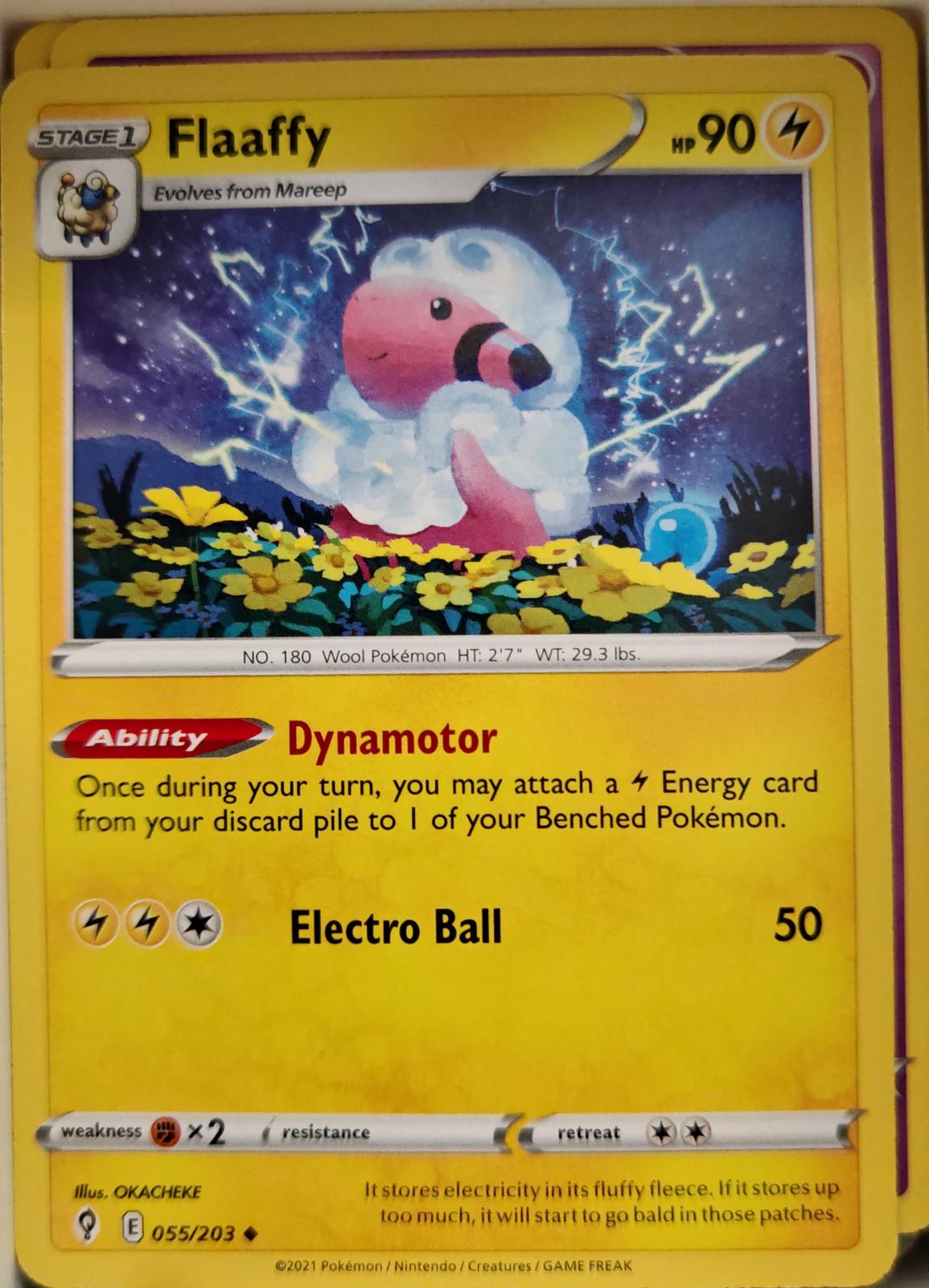 Flaaffy - 055/203 - - EVOLVING SKIES - Pokemon - Uncommon | AA03-66