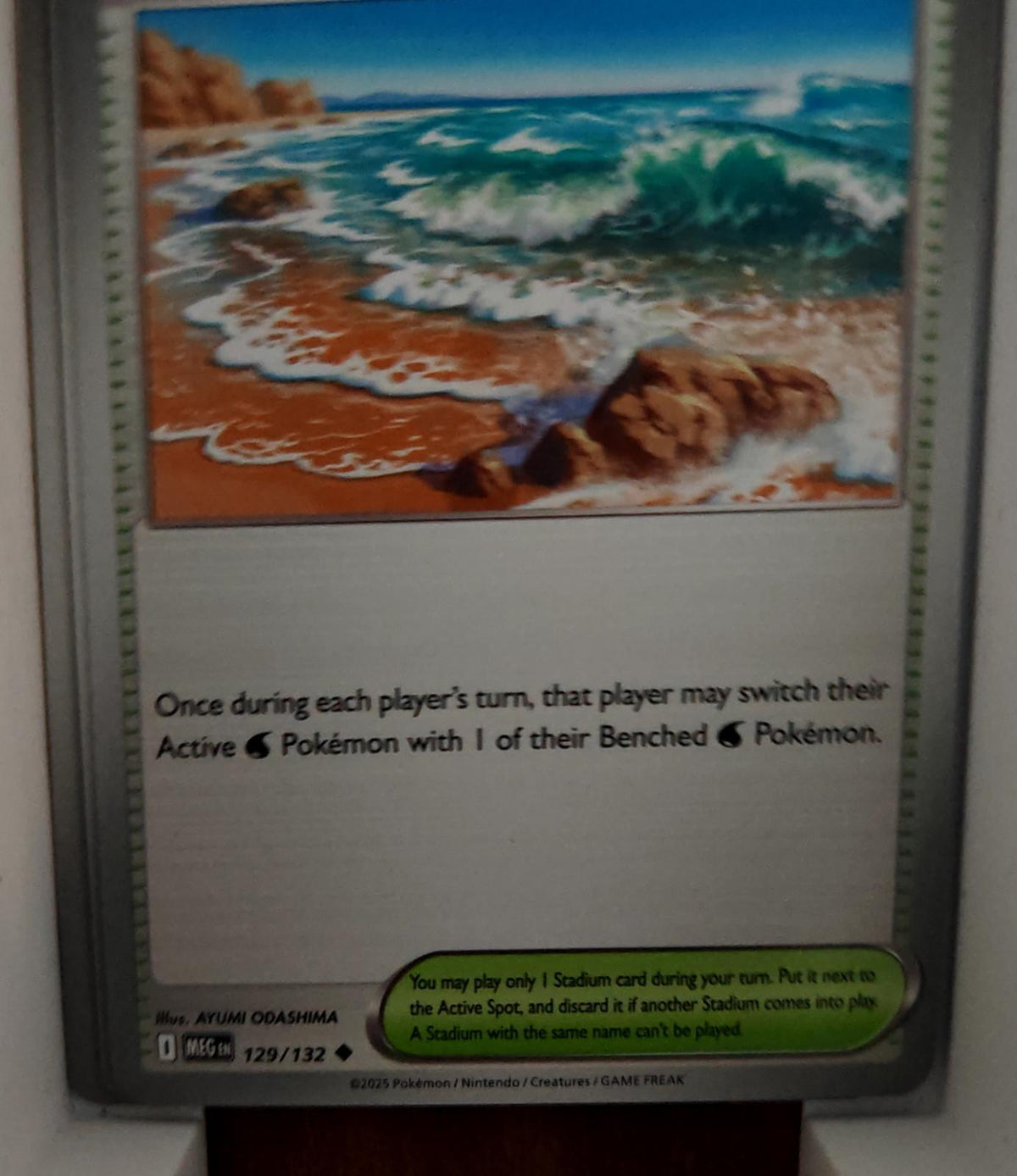 Surfing Beach - 129/132 - - MEGA EVOLUTION - Pokemon - Uncommon | AA40-57