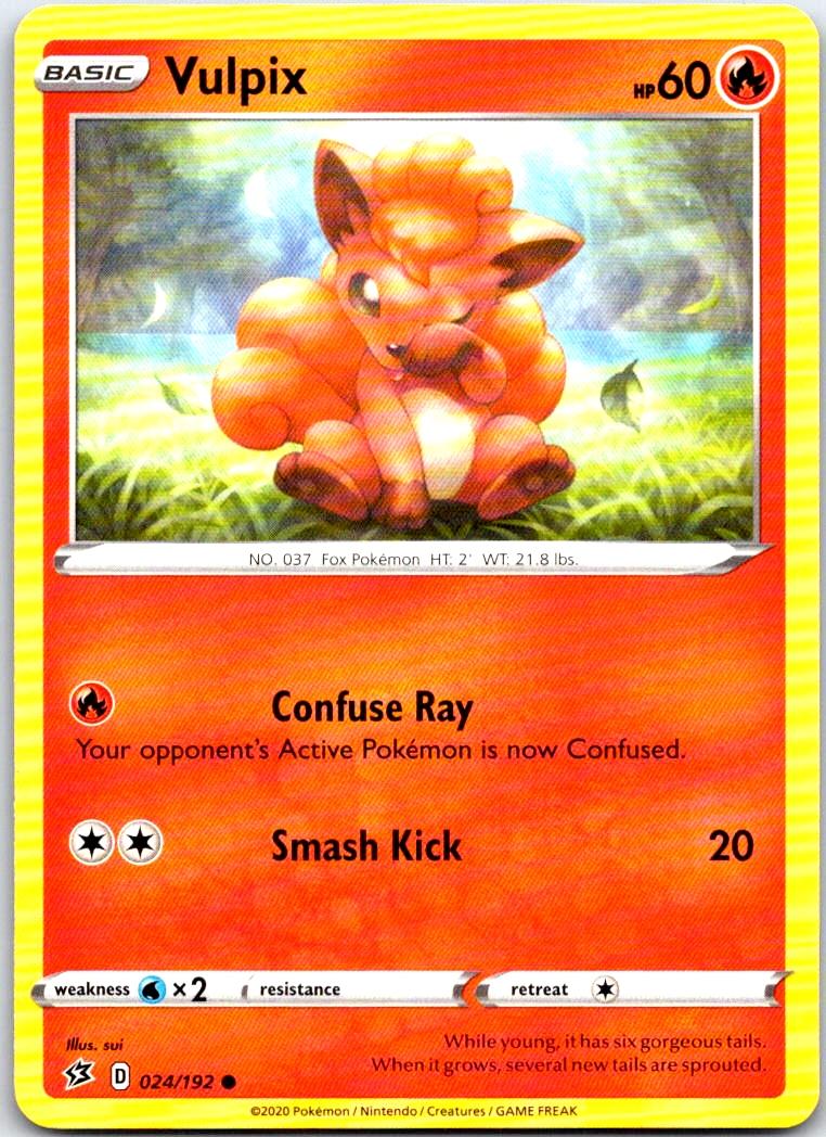 Vulpix - 024/192 - - REBEL CLASH - Pokemon - Common | AB77-33
