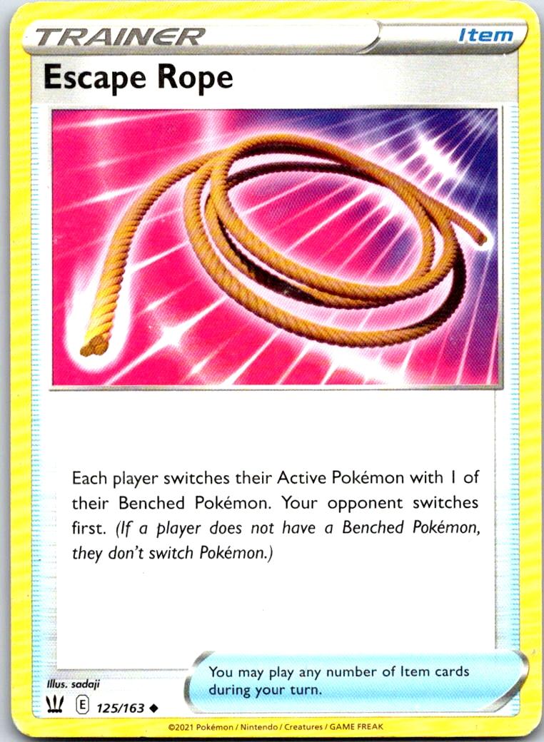 Escape Rope - 125/163 - - BATTLE STYLES - Pokemon - Uncommon | AA118-9