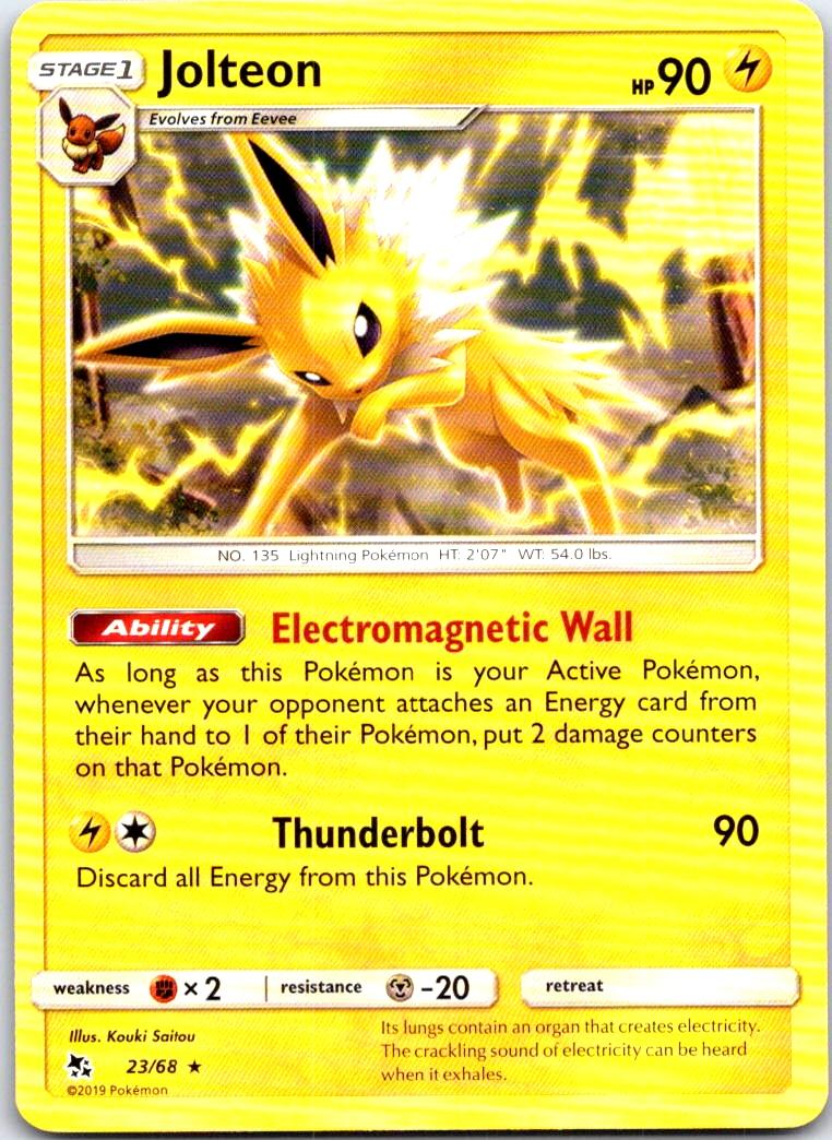 Jolteon - 23/68 - - HIDDEN FATES - Pokemon - Rare | AB52-42