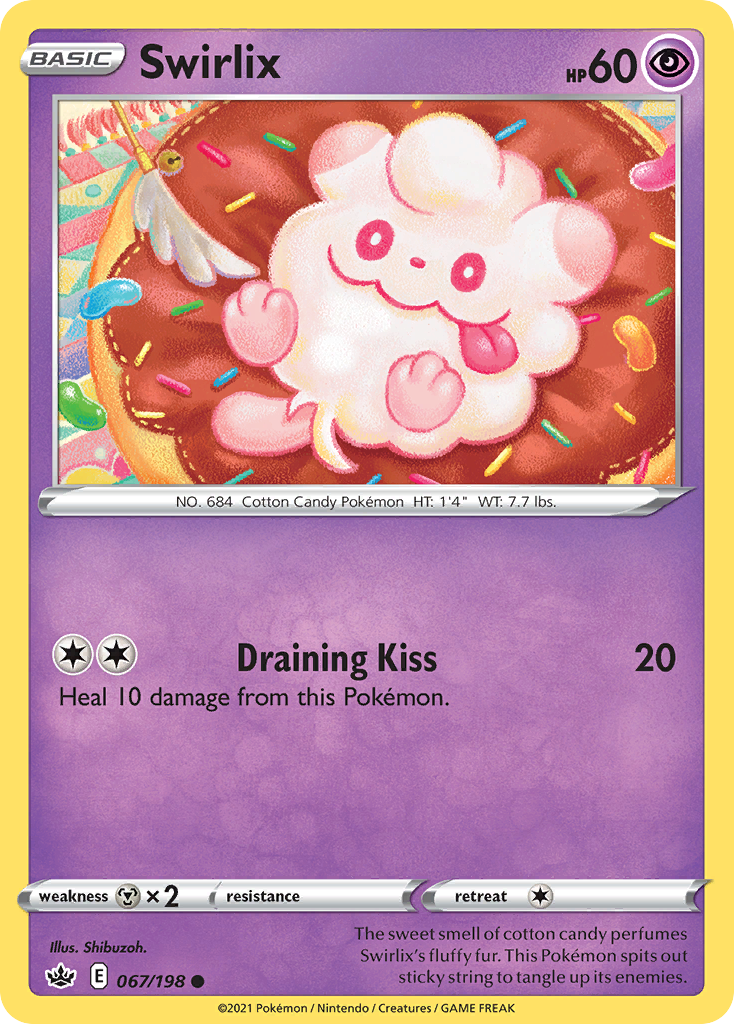 Swirlix - 067/198 - - CHILLING REIGN - Pokemon - Common | AA21-15
