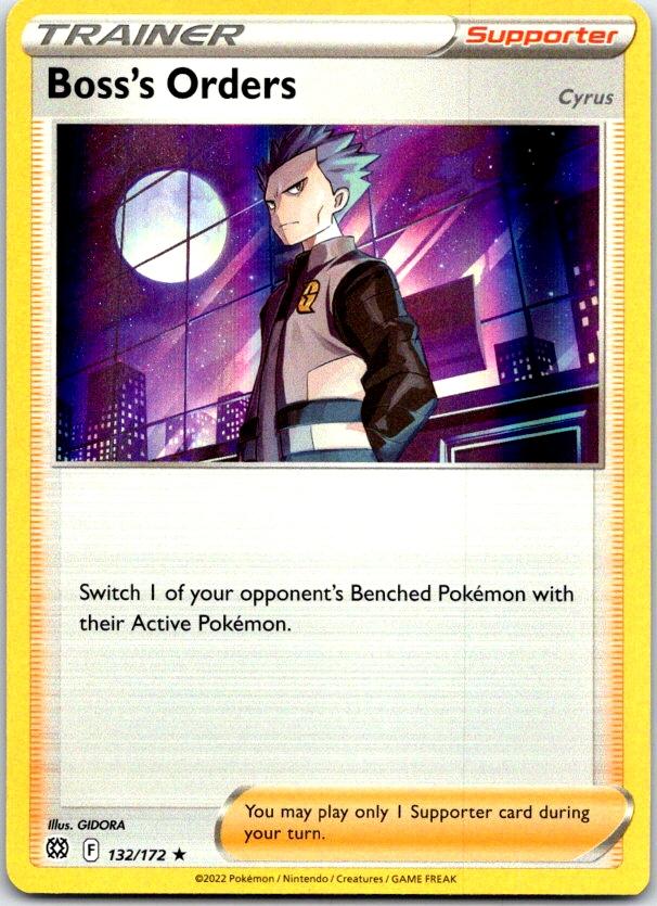 Boss's Orders - 132/172 - Holo - BRILLIANT STARS - Pokemon - Rare | AC21-42