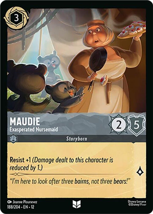 Maudie - Exasperated Nursemaid - 188/204 - - WILDS UNKNOWN - Lorcana - | LAA01-82