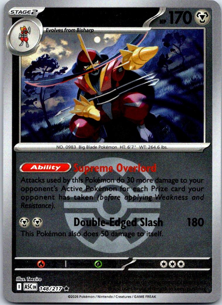 Kingambit (Quick Ball) - 148/217 - Reverse Holo - ASCENDED HEROES - Pokemon - | AB02-39