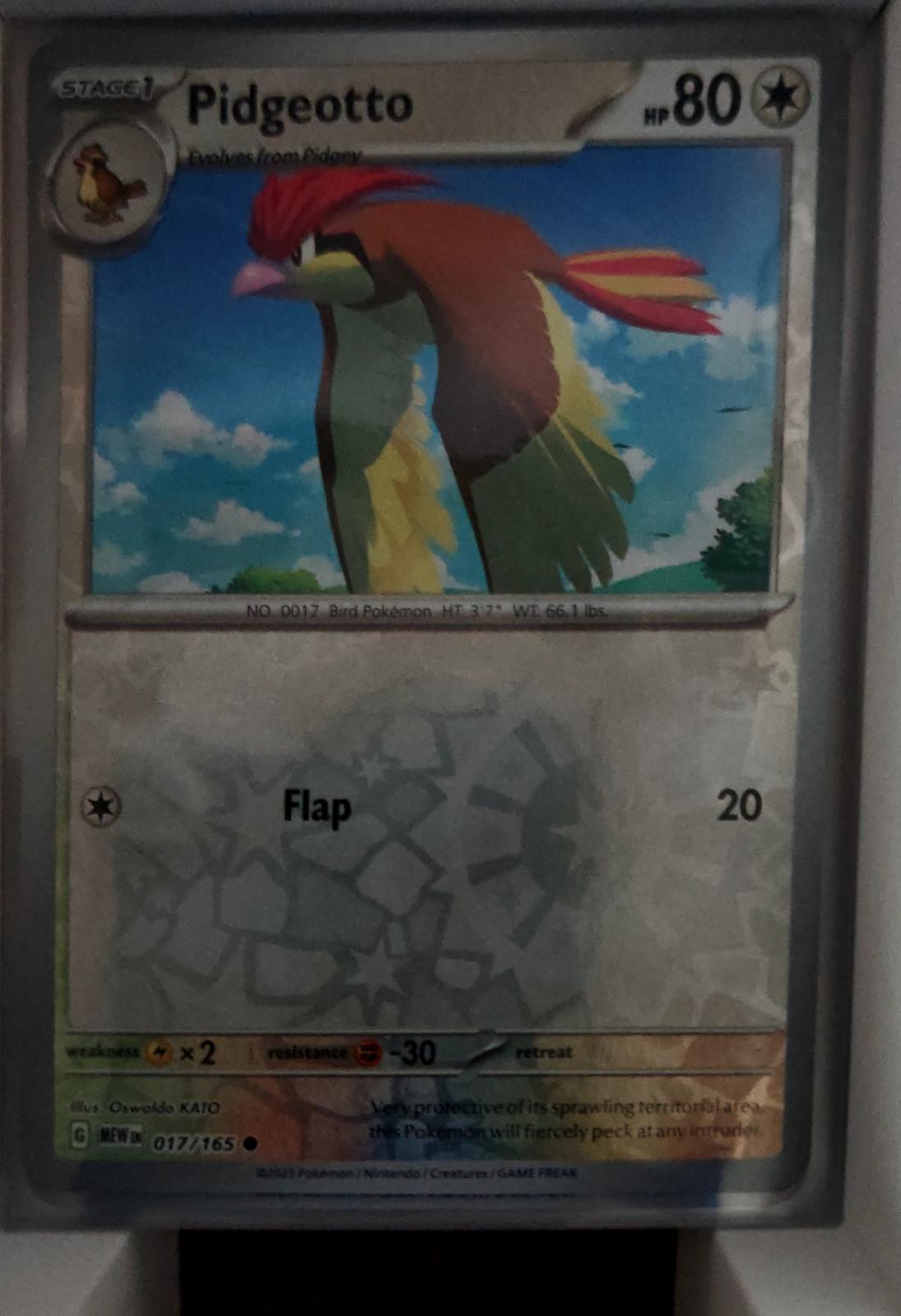 Pidgeotto - 017/165 - Reverse Holo - 151 - Pokemon - Common | AA62-20