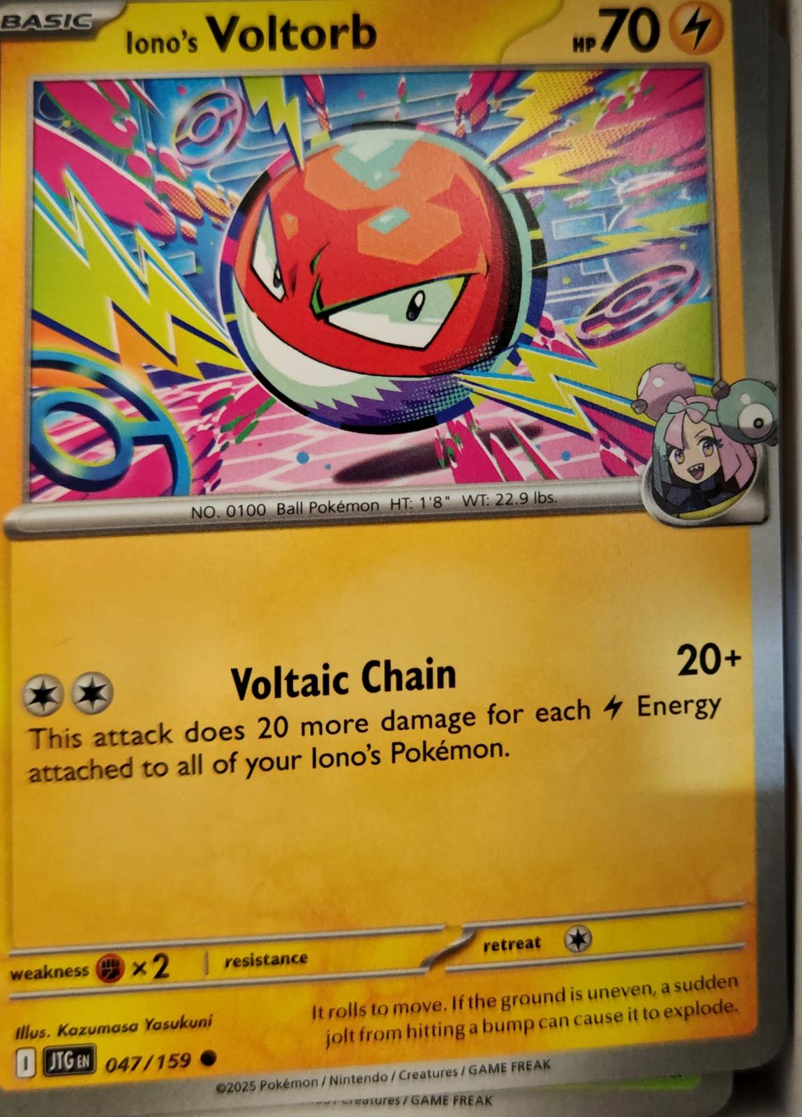 Iono's Voltorb - 047/159 - - JOURNEY TOGETHER - Pokemon - Common | AA09-80