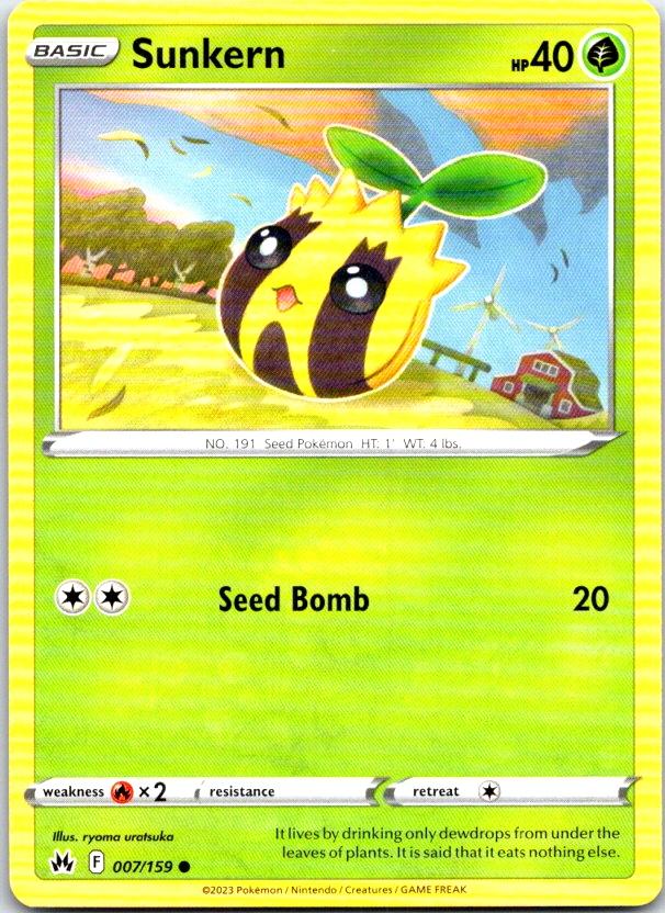 Sunkern - 007/159 - - CROWN ZENITH - Pokemon - Common | AC10-50
