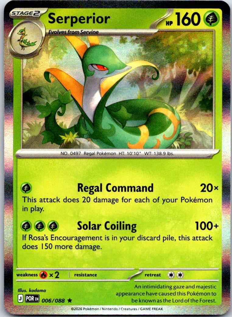 Serperior - 006/088 - Holo - PERFECT ORDER - Pokemon - Rare | AA120-24