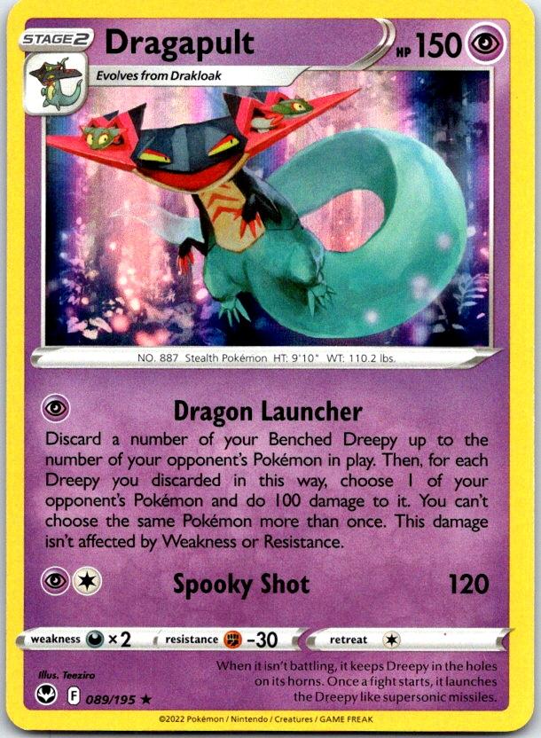 Dragapult - 089/195 - Holo - SILVER TEMPEST - Pokemon - Rare | AC01-27