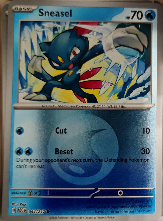Sneasel - 013/064 - Reverse Holo Element - SHROUDED FABLE - Pokemon - Common | AA01-9