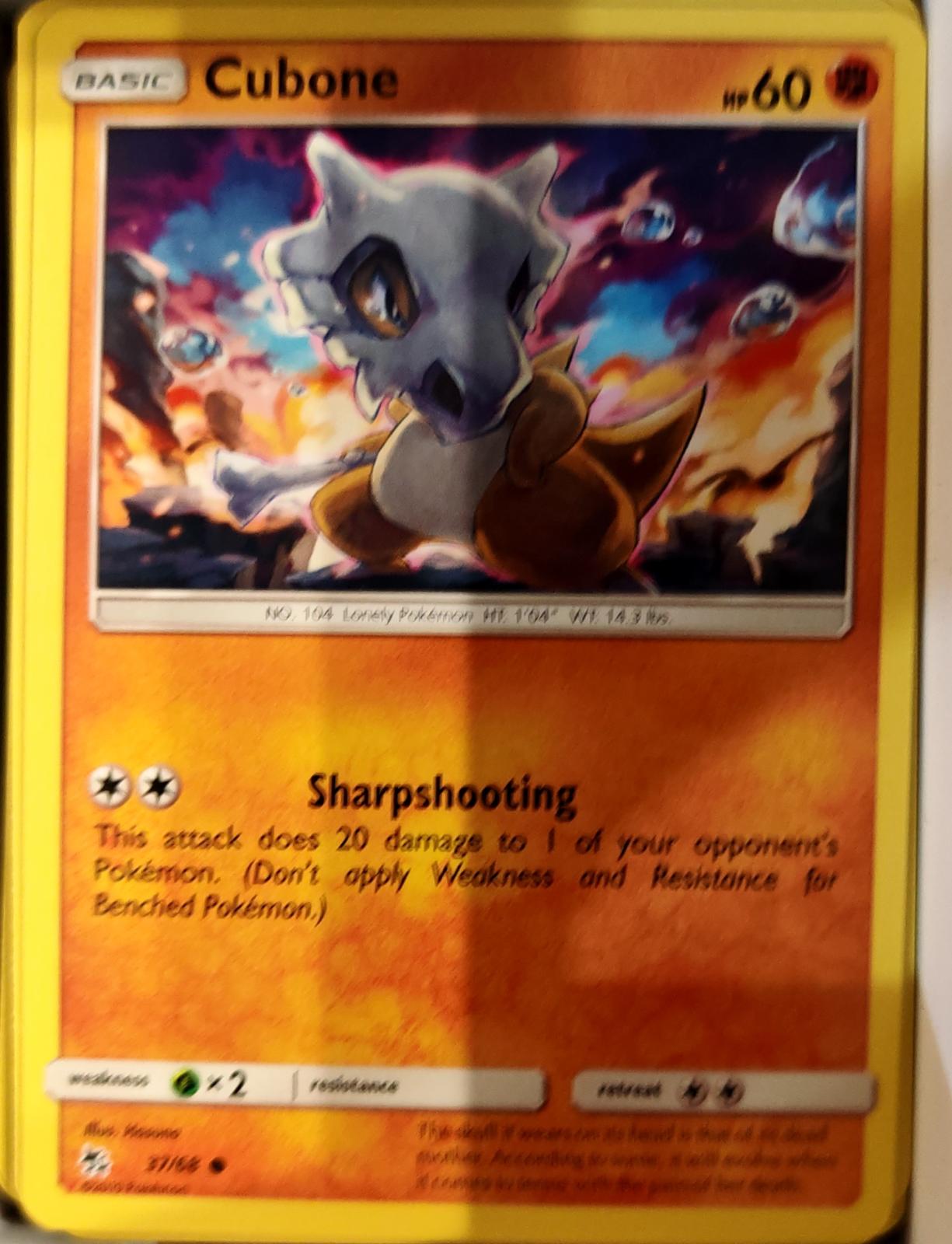 Cubone - 37/68 - - HIDDEN FATES - Pokemon - Common | AA69-46