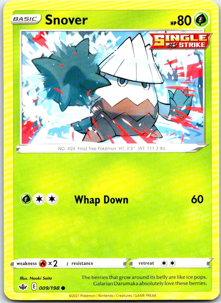 Snover - 009/198 - - CHILLING REIGN - Pokemon - Common | AB28-16