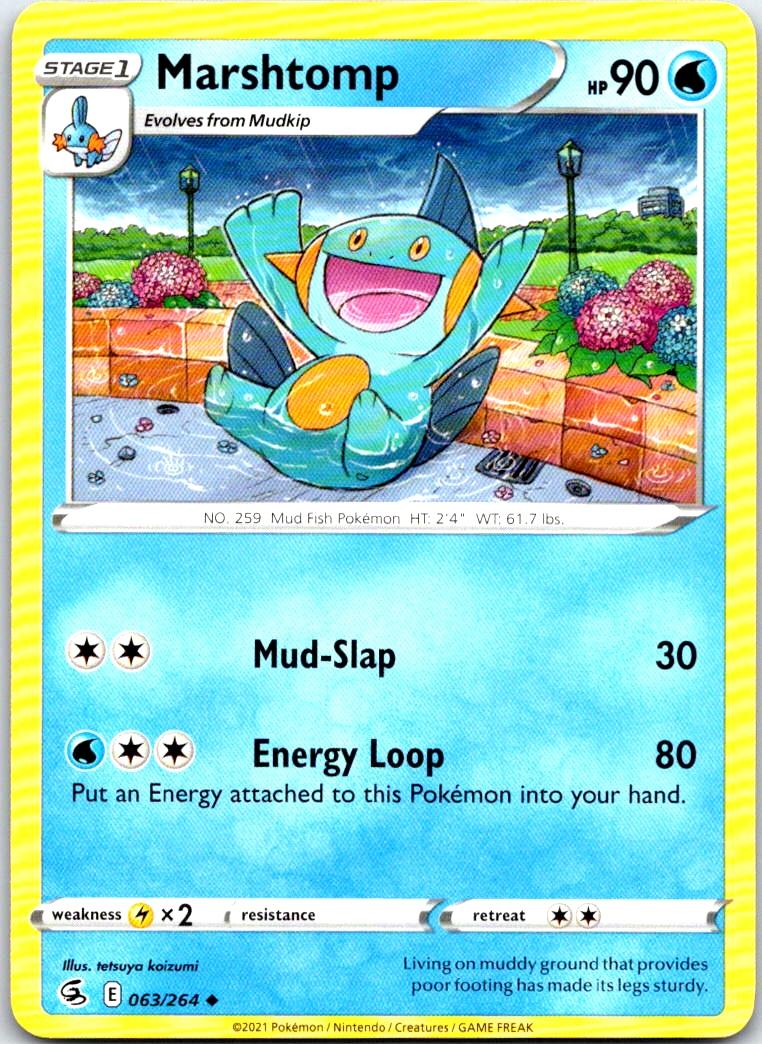 Marshtomp - 063/264 - - FUSION STRIKE - Pokemon - Uncommon | AB39-3