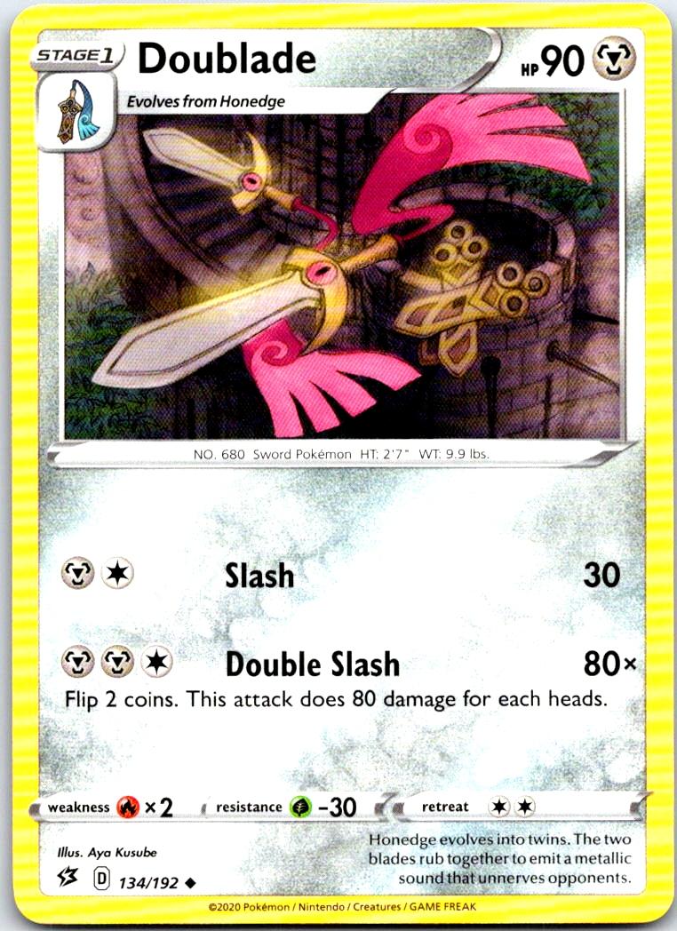 Doublade - 134/192 - - REBEL CLASH - Pokemon - Uncommon | AB75-24