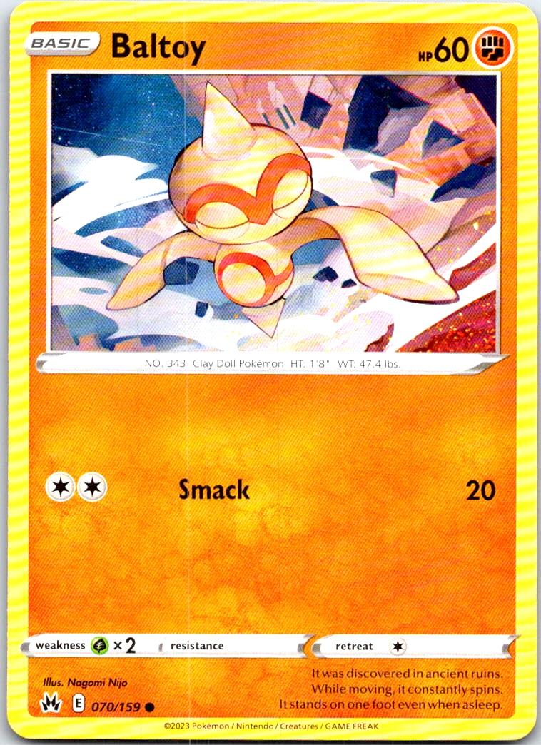 Baltoy - 070/159 - - CROWN ZENITH - Pokemon - Common | AB53-26