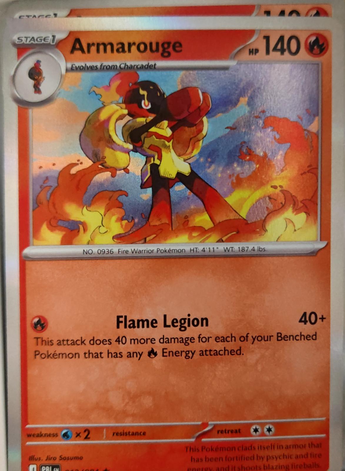 Armarouge - 012/084 - Holo - PITCH BLACK - Pokemon - Rare | AA25-14