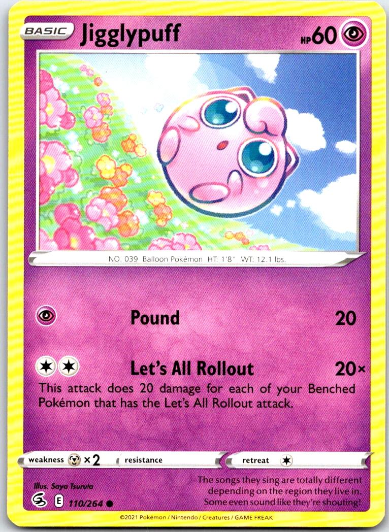 Jigglypuff - 110/264 - - FUSION STRIKE - Pokemon - Common | AB40-48