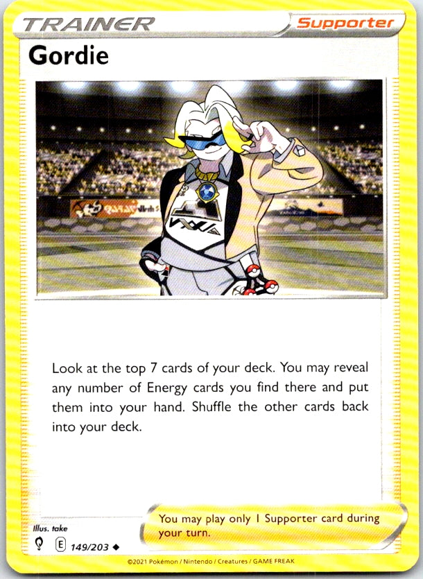 Gordie - 149/203 - - EVOLVING SKIES - Pokemon - Uncommon | AC02-50