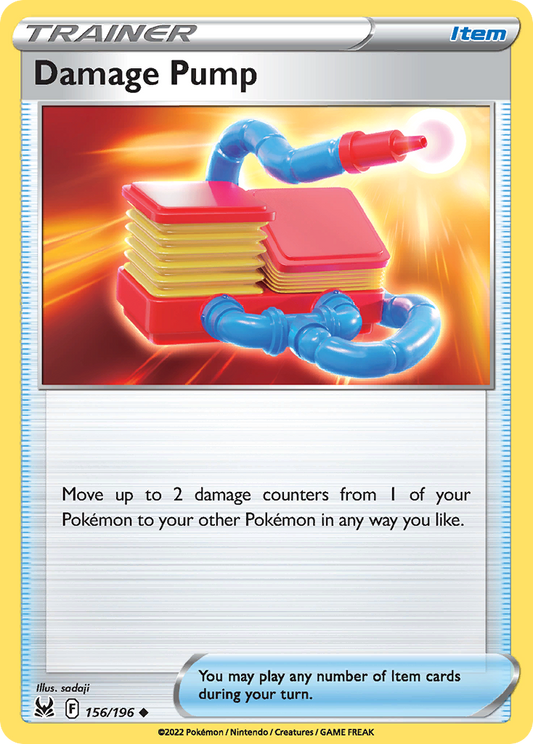 Damage Pump - 156/196 - - LOST ORIGIN - Pokemon - Uncommon | AA44-97