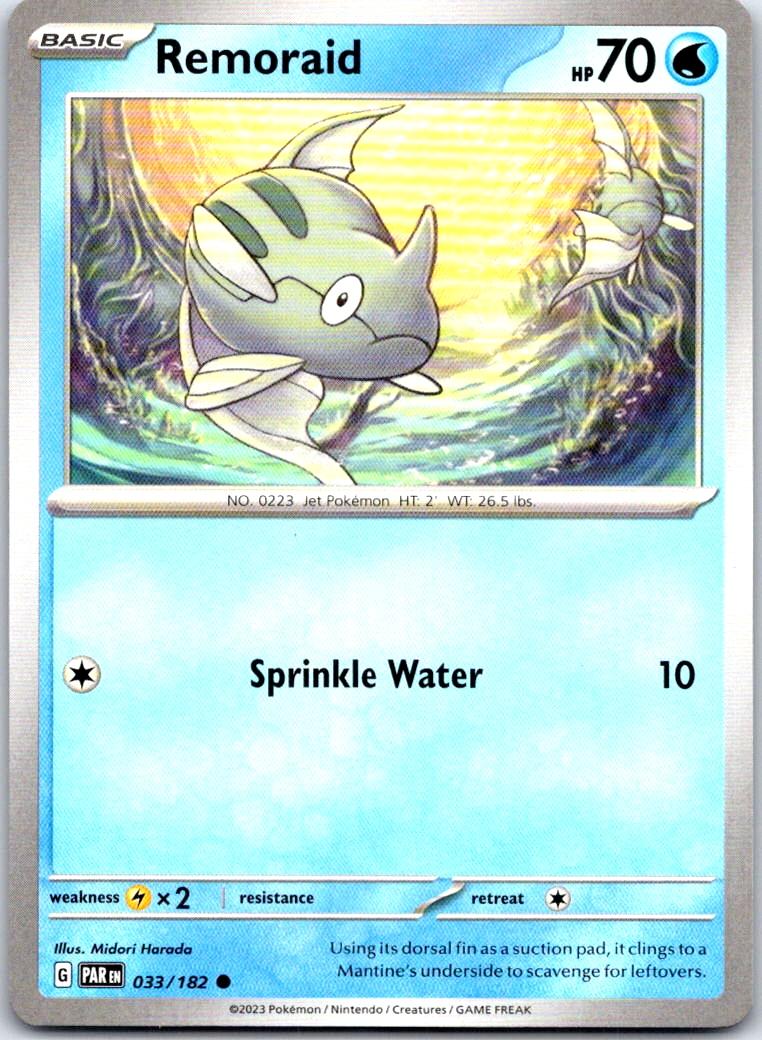 Remoraid - 033/182 - - PARADOX RIFT - Pokemon - Common | AB24-50