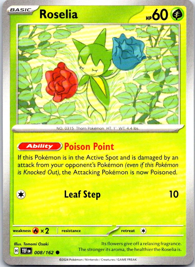 Roselia - 008/162 - - TEMPORAL FORCES - Pokemon - Common | AB27-31