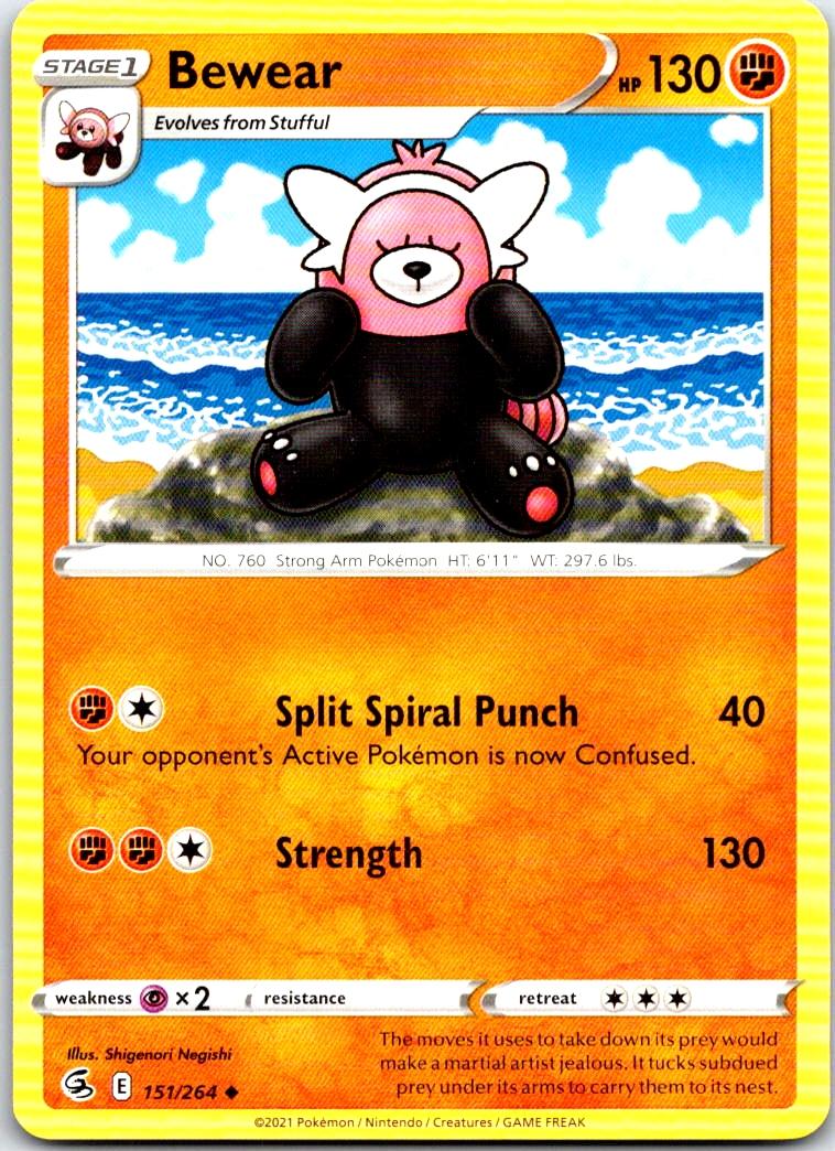 Bewear - 151/264 - - FUSION STRIKE - Pokemon - Uncommon | AB40-47