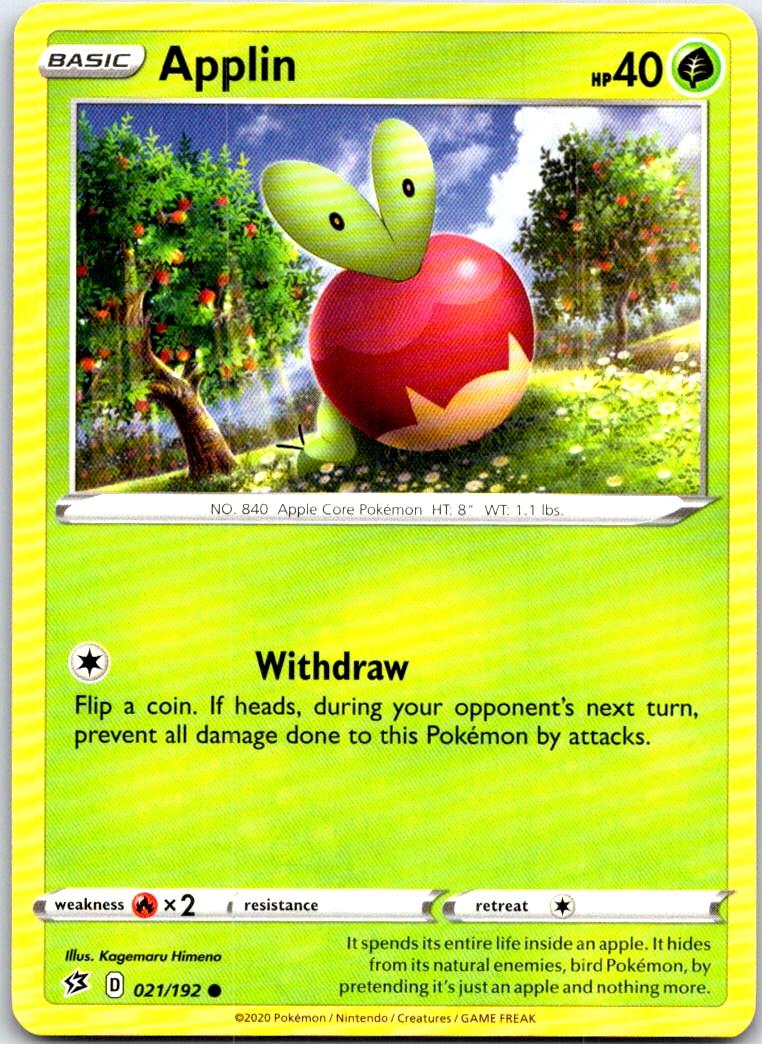 Applin - 021/192 - - REBEL CLASH - Pokemon - Common | AB85-31